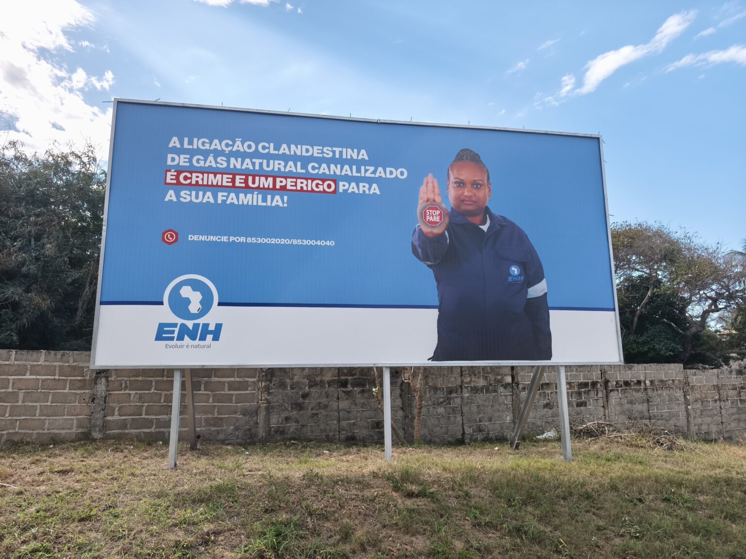 ENH SENSIBILIZA CONTRA LIGAÇÕES CLANDESTINAS DE GÁS