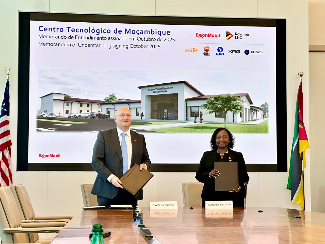 ENH E EXXONMOBIL UNEM-SE PARA DESENVOLVER INDÚSTRIA DE HIDROCARBONETOS EM MOÇAMBIQUE